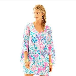 Sz 0 lilly Pulitzer miri silk caftan gypsea pink